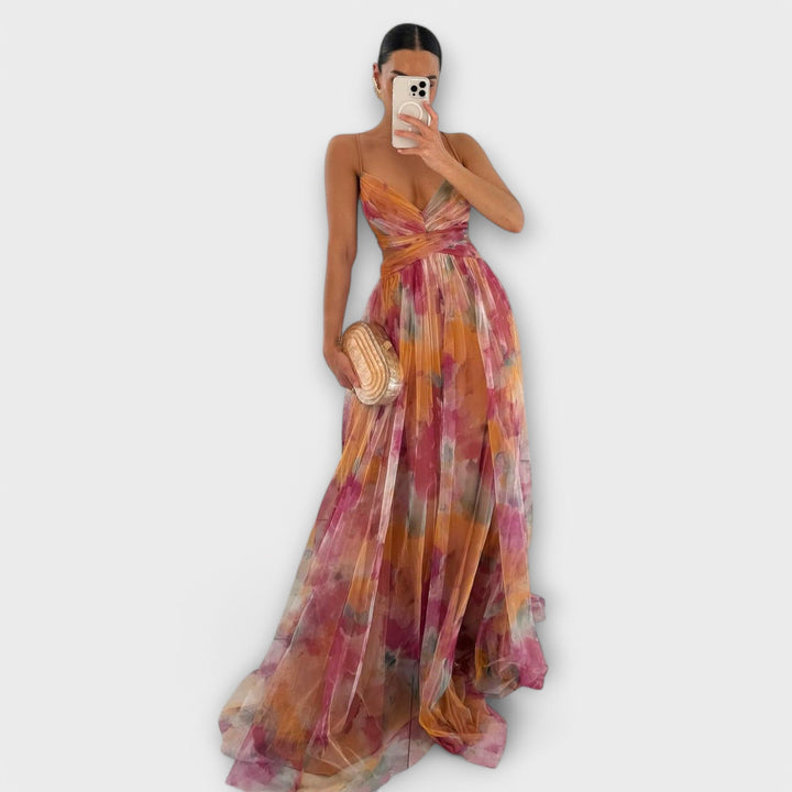 Vivien | Stilvolles Mesh Maxikleid für Frauen