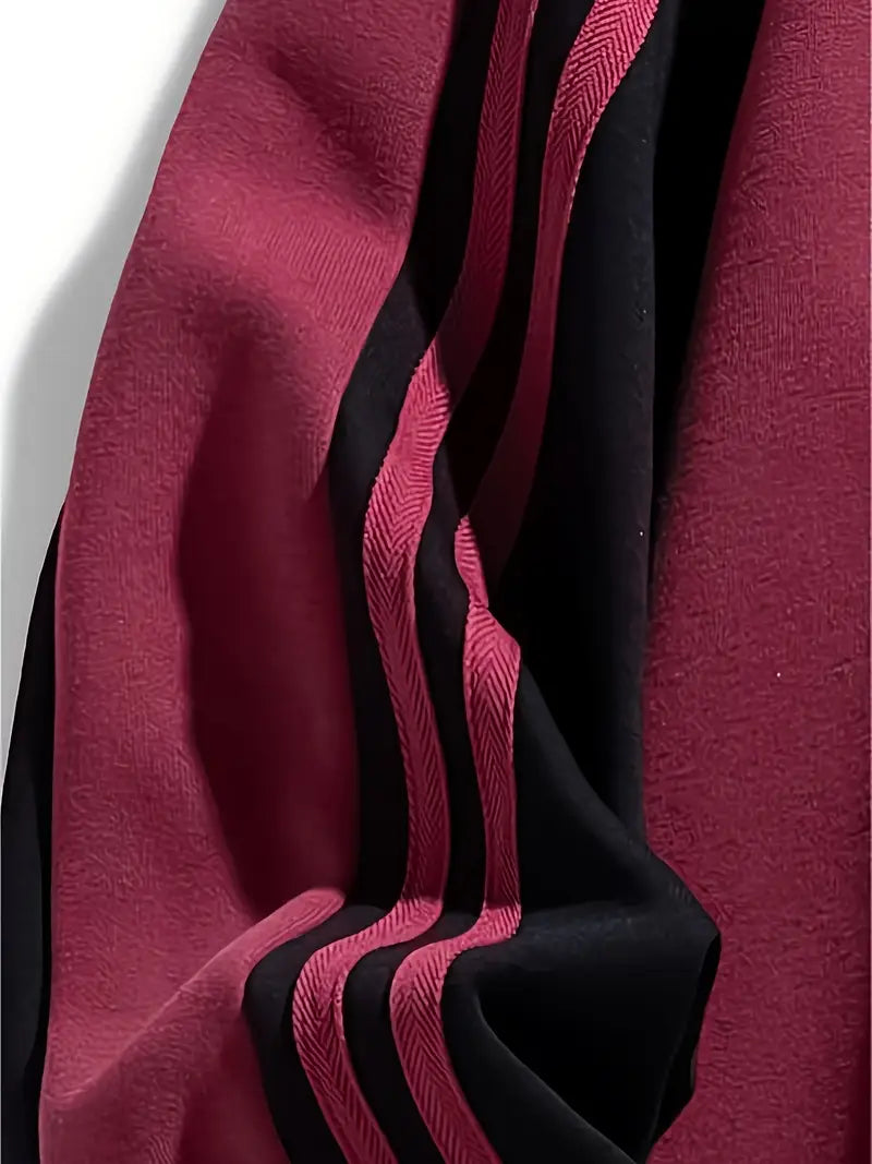 Leandro | Sweatshirt mit Streifenärmeln & Rundhalsausschnitt