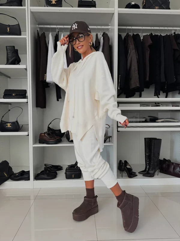 Evana | Zweiteiliges Damen-Set mit Kapuze und Shirt