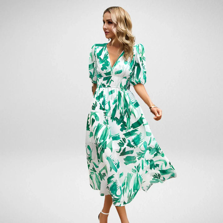 Tyyni | Kleid mit elegantem V-Ausschnitt