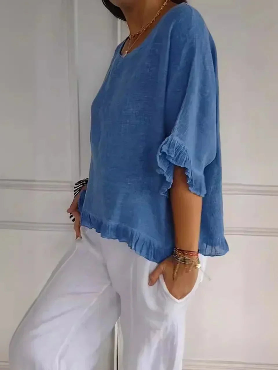 Analisa | Bluse mit femininen Rüschen