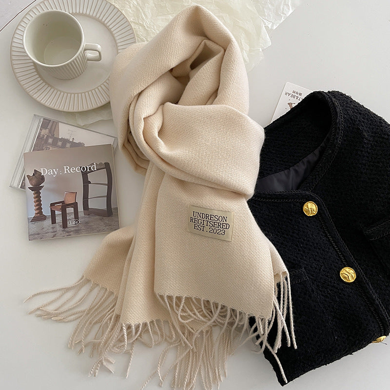 Kaschmirschal mit Fransen für stilvolle Looks