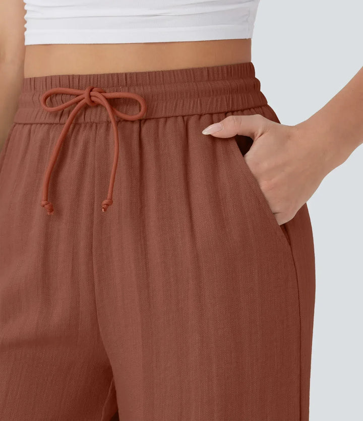 Elena | Bequeme Leinenhose mit fließender Passform