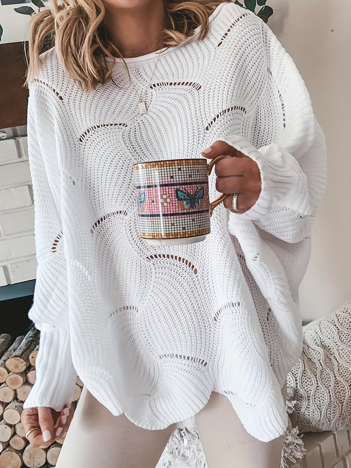 Yoko | Damenpullover aus geripptem Strickstoff