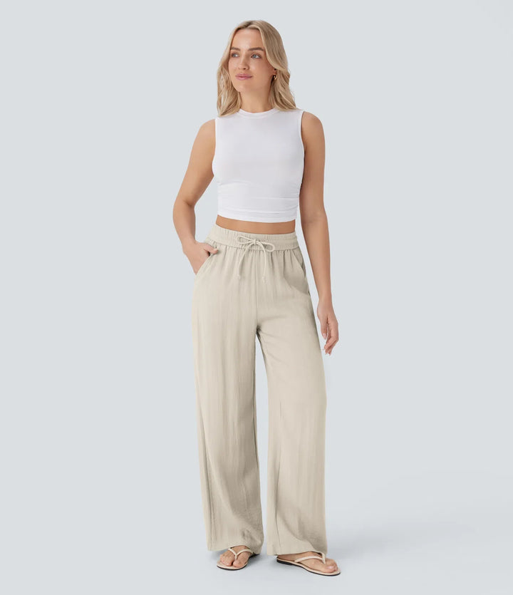 Elena | Bequeme Damen Leinenhose für warme Tage