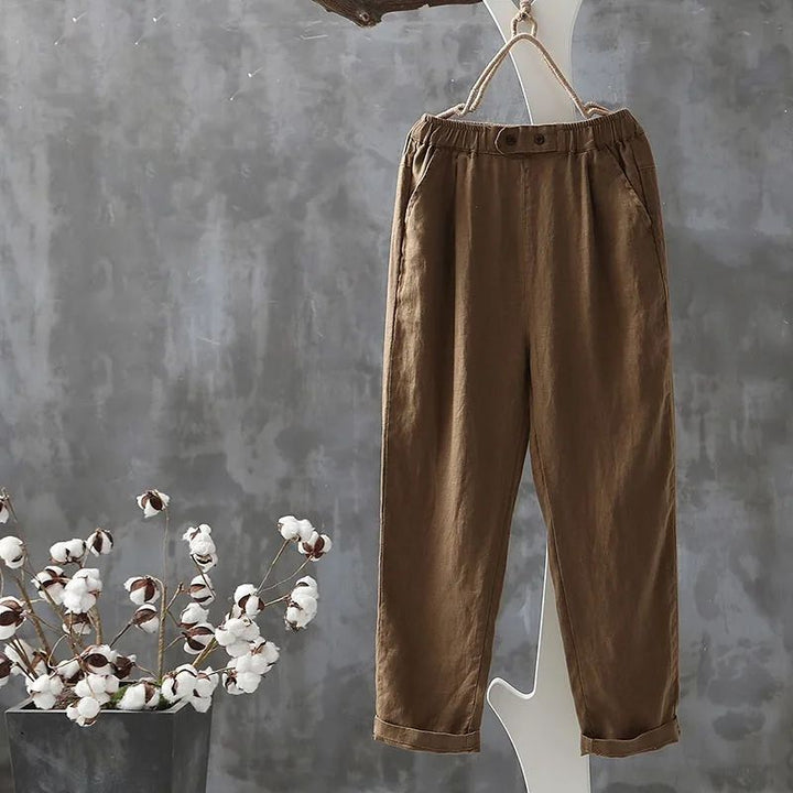 Maureen | Freizeithose aus Baumwolle und Leinen