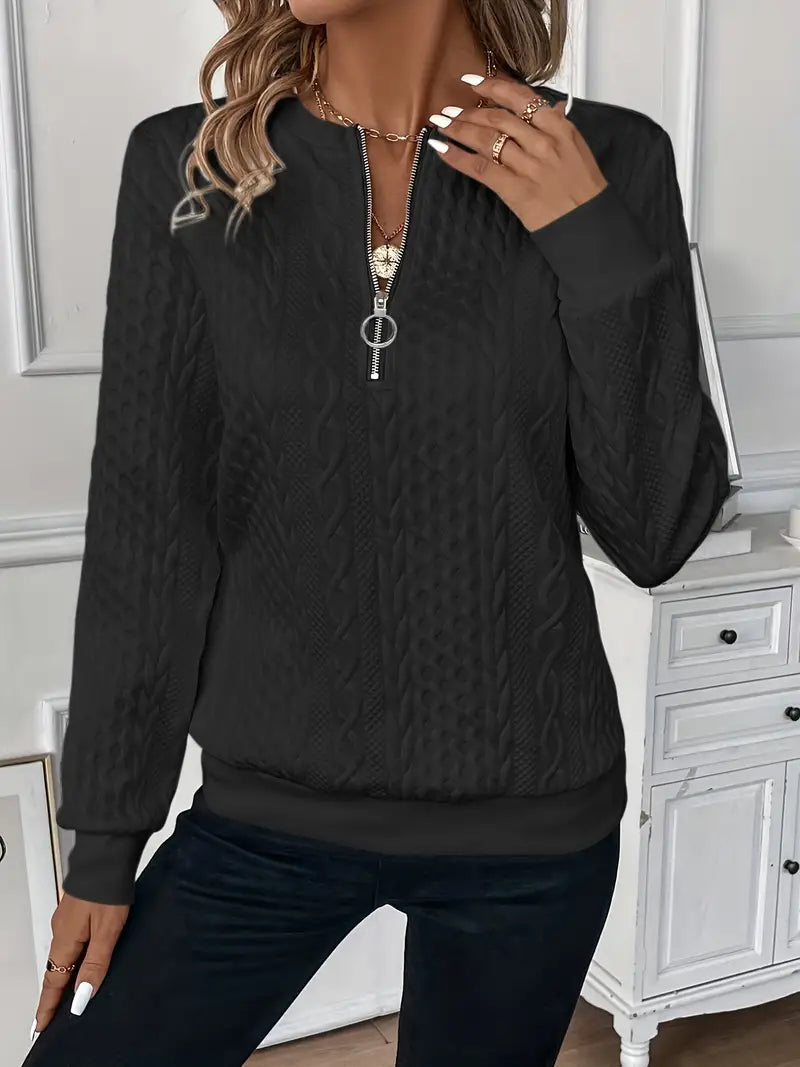 Lucia | Pullover mit Reißverschluss für Damen