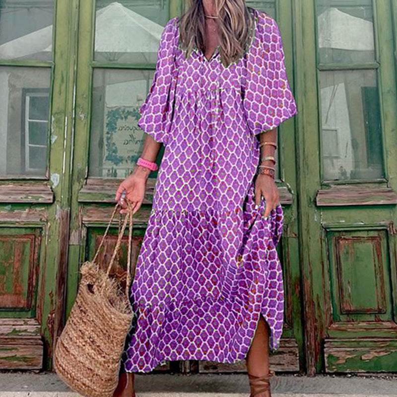 Soraya | Bequemes Maxikleid mit fließendem Schnitt für modebewusste Frauen