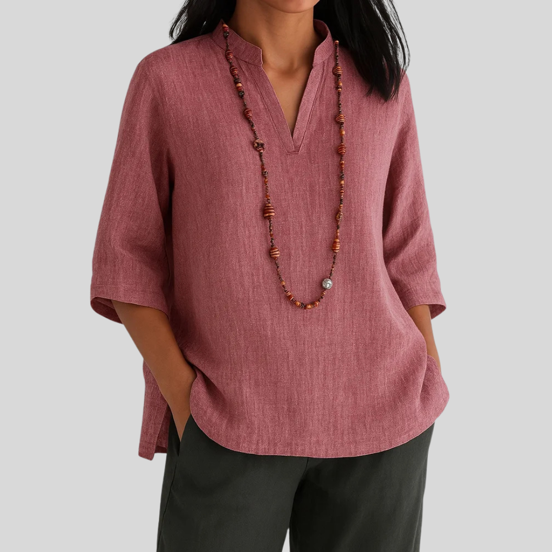 Bernice | Bequeme Bluse Mit V-Ausschnitt