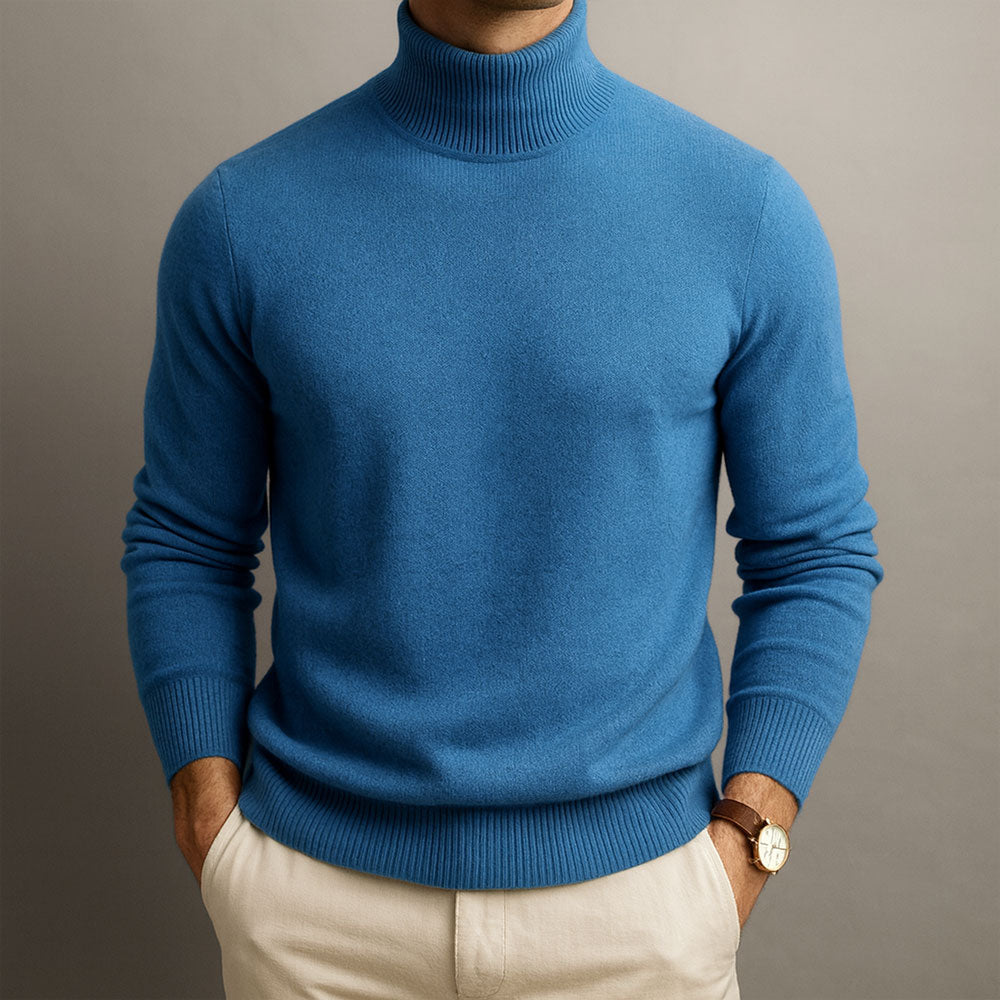 Markus | Pullover Herren hoher Kragen elegant & lässig