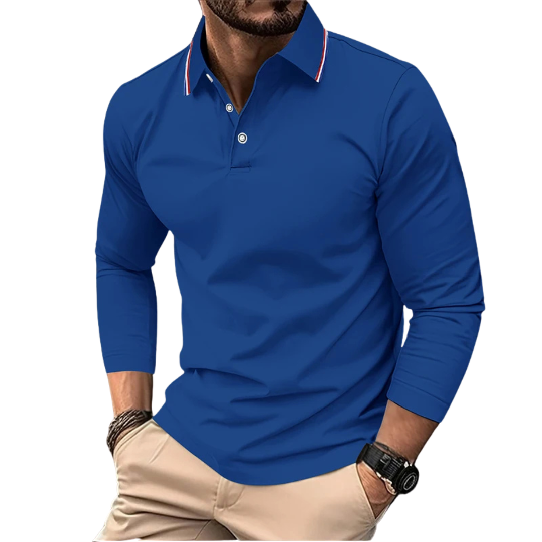 Rafael | Premium Polo Herren stilvoll mit kontrastierendem Kragen