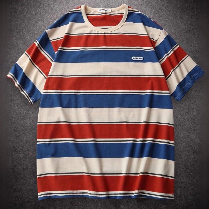 Grandeur Streifen | T-Shirt im modernen Oversize-Look