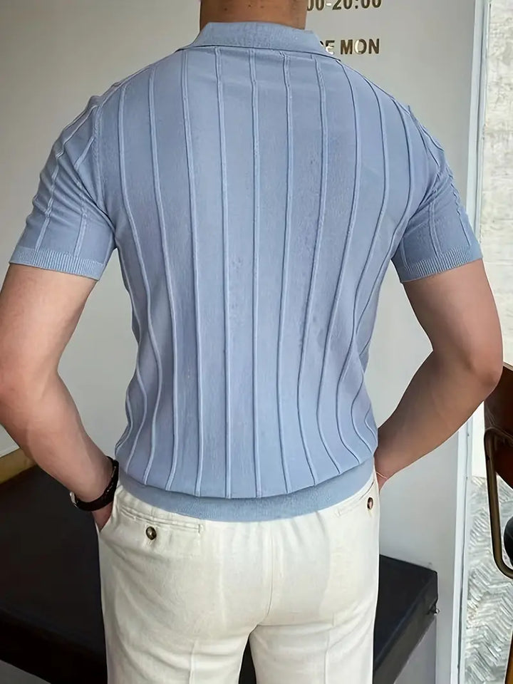 London | Vertikal gestreiftes Hemd für Herrenlook