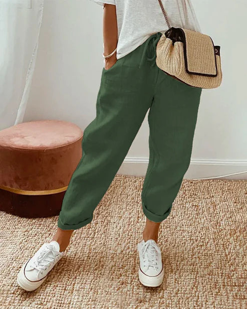 Pauline Stilvolle lockere Hosen für Alltag und Büro