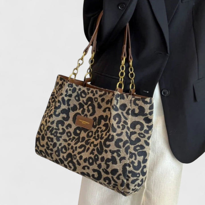 Isabelle | Große Tasche mit elegantem Leopardenmuster
