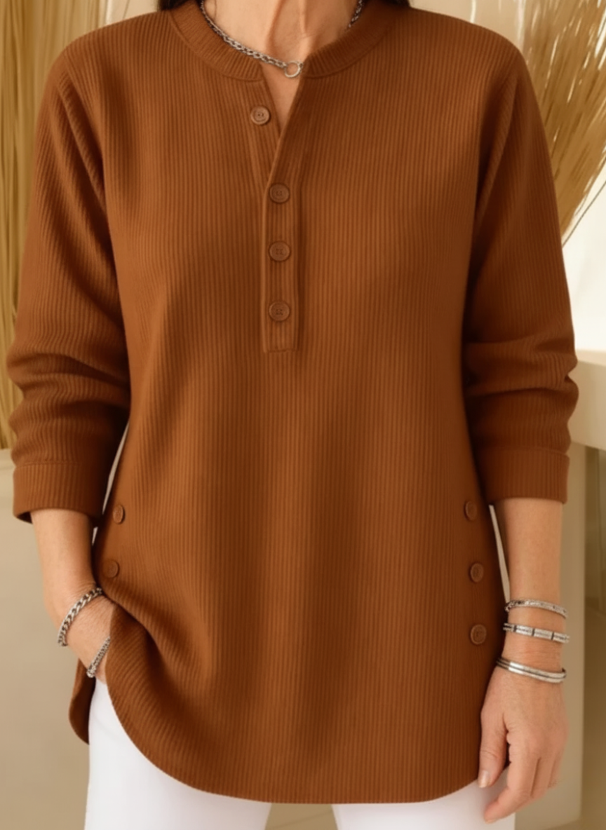 Nina | Lässiger Damenpullover mit langen Ärmeln