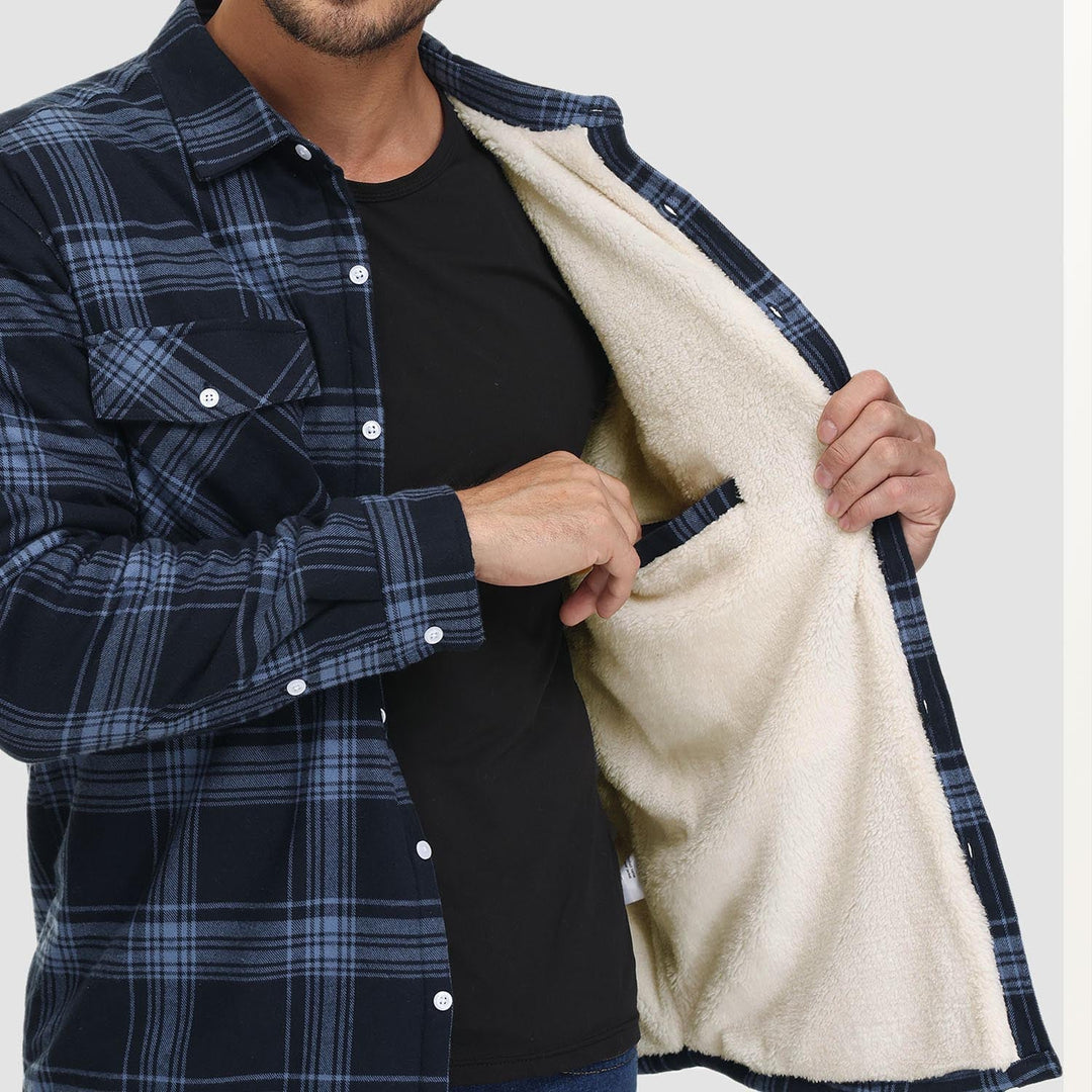 Klaus | Gefütterte Karohemdjacke für kühle Tage