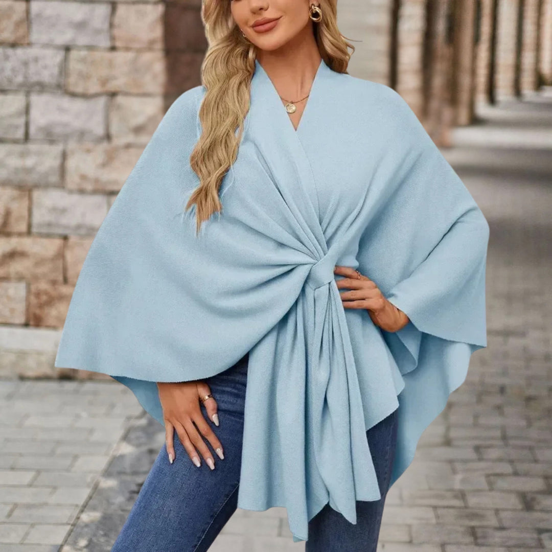 Nina | Zeitloser Damen Poncho für Alltag & Freizeit