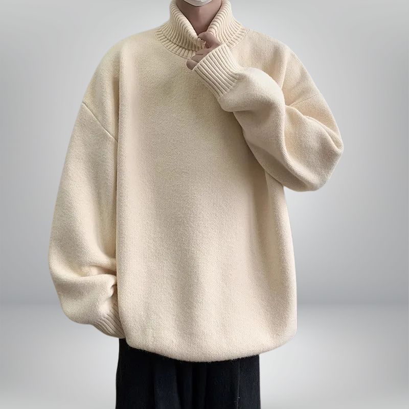 JACQUE ROLLKRAGENPULLOVER aus weichem Strickmaterial