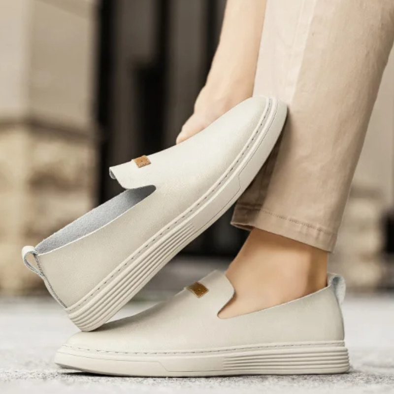 Echte Leder Slipper im venezianischen Stil