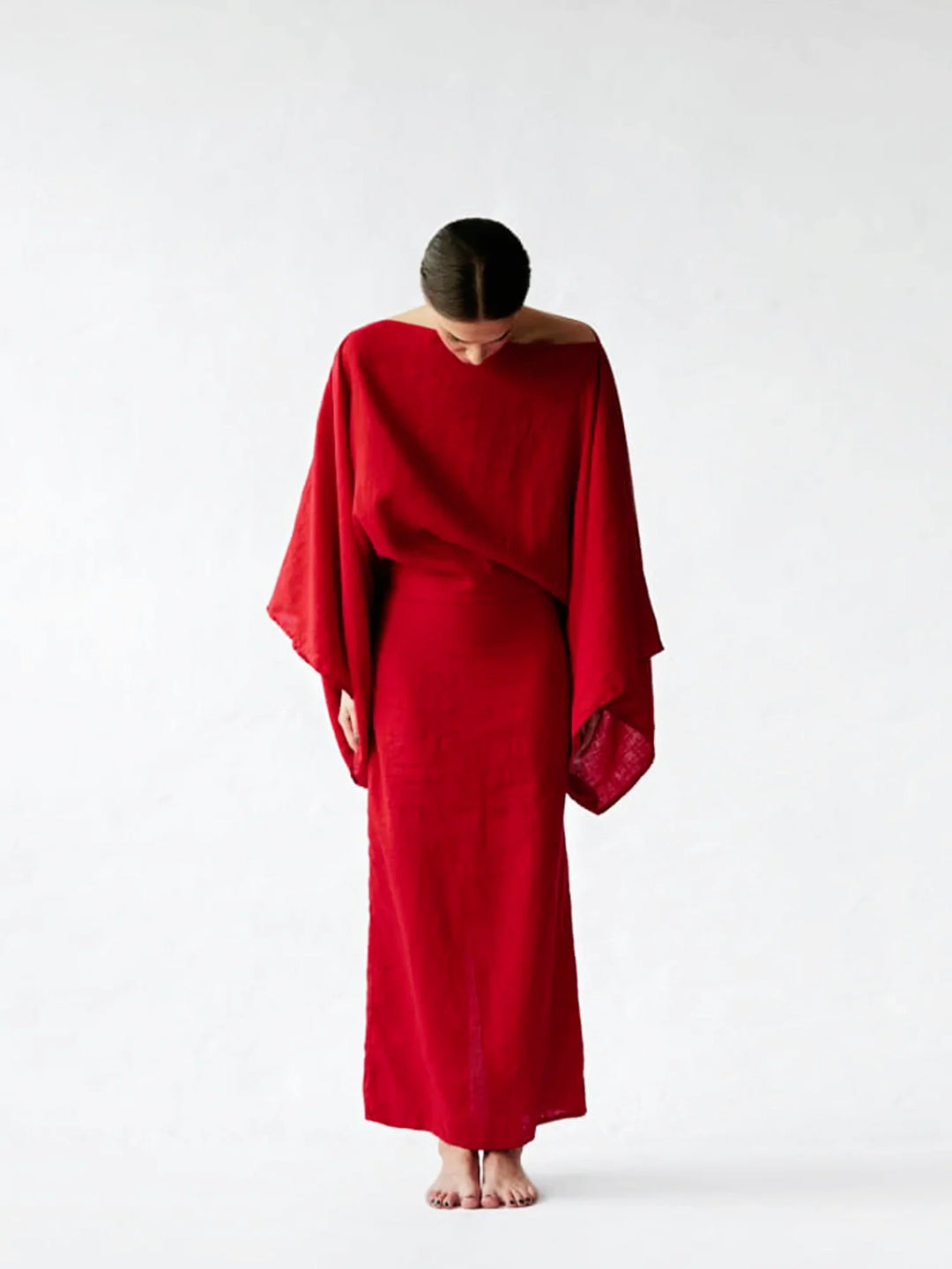Marjon | Luftiges Leinen-Kimono-Kleid