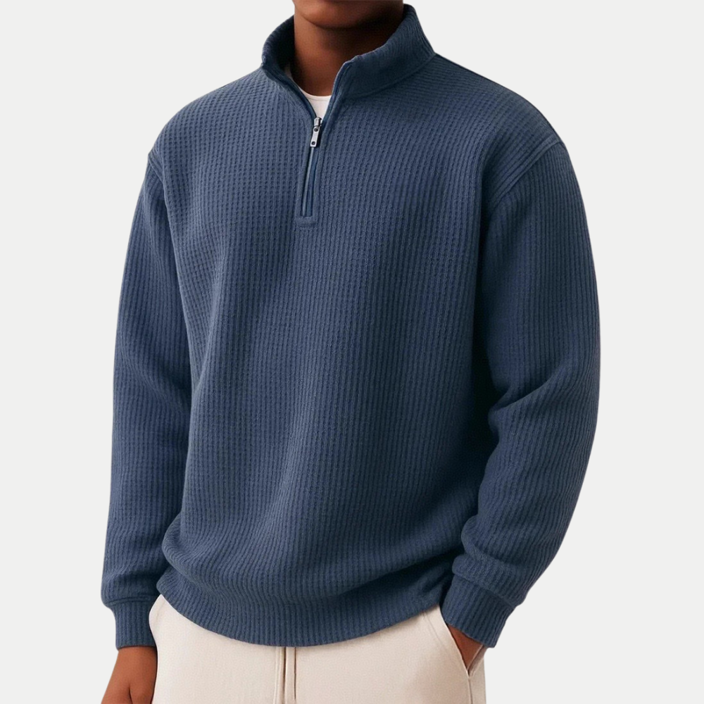 Jonas | Eleganter Zip Pullover für jeden Tag