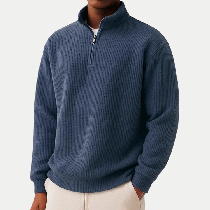 Jonas | Eleganter Zip Pullover für jeden Tag