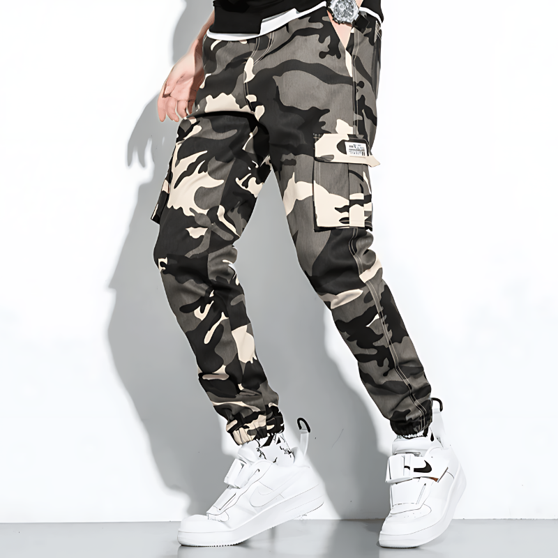 Jonas | Camo Cargo Hose Herren Komfort Fit