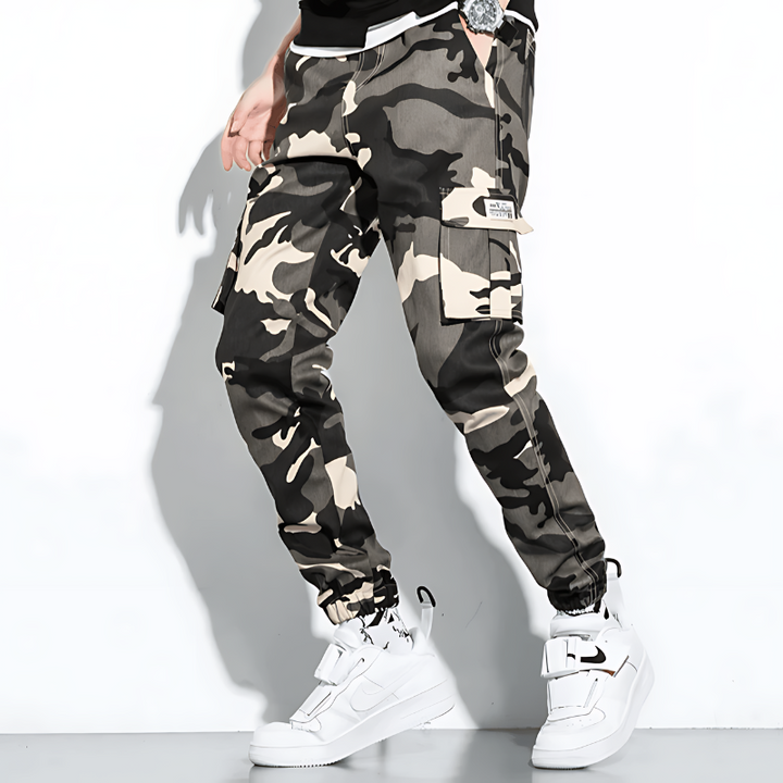 Jonas | Camo Cargo Hose Herren Komfort Fit