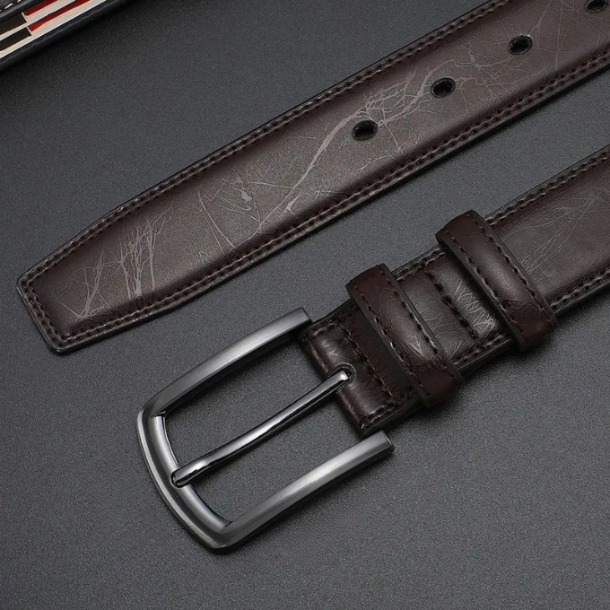 Felix | Ashford Ledergürtel Gunmetal Herrenmode Look