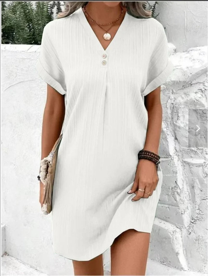 June | Kleid mit V-Ausschnitt für leichte, stilvolle Sommertage