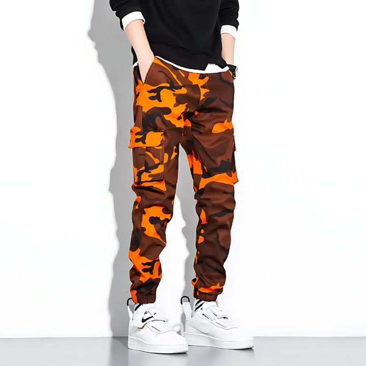 Jonas | Camo Cargo Hose Herren Komfort Fit