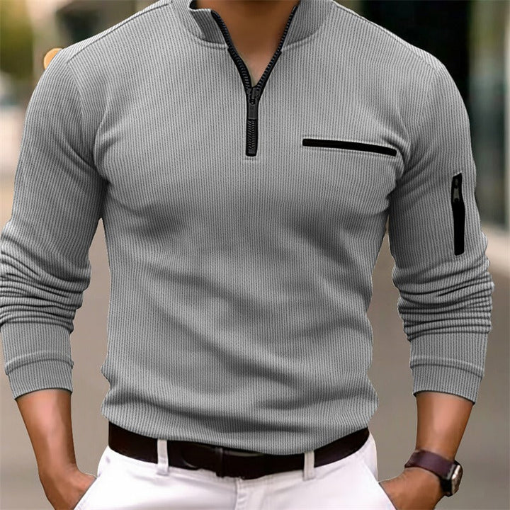 David | Modernes Herren Shirt mit Zip Detail