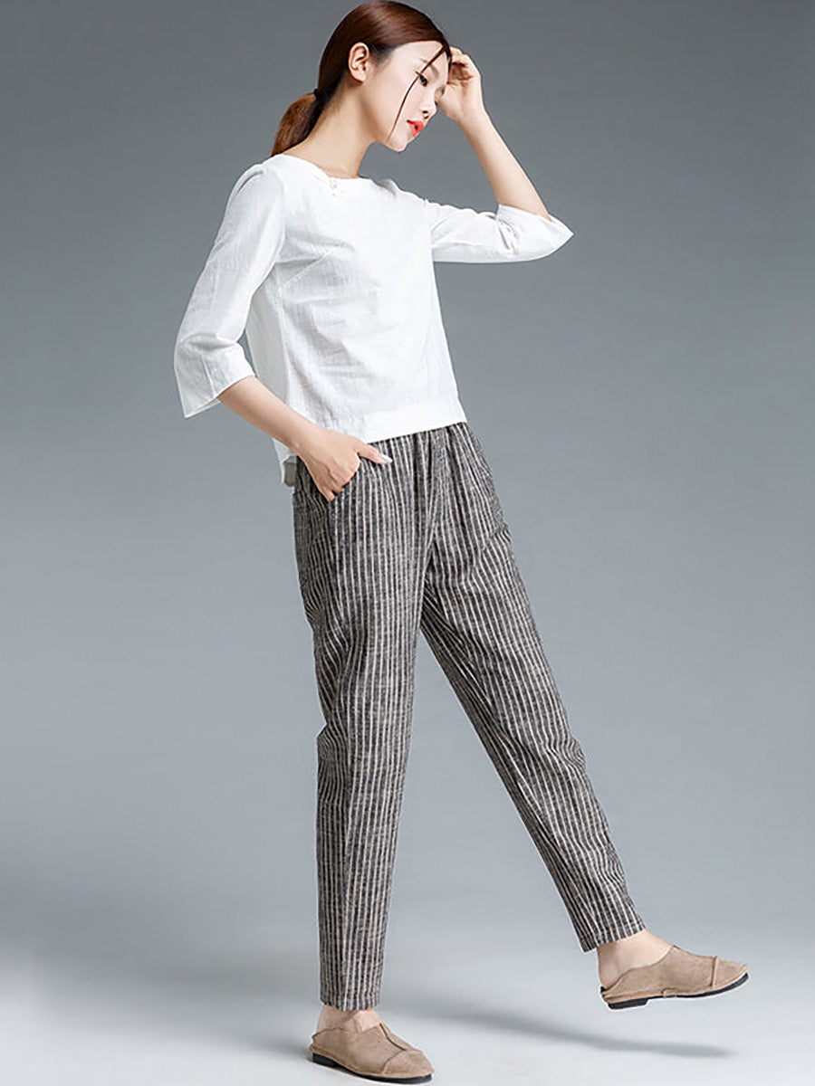Meliora | Damenhose mit eleganten Streifenmustern