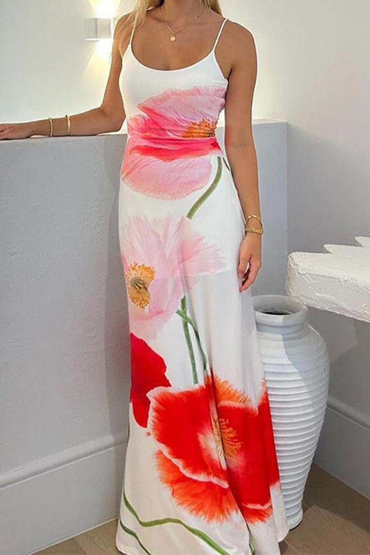 ROSSA | Geblümtes Kleid in Maxilänge