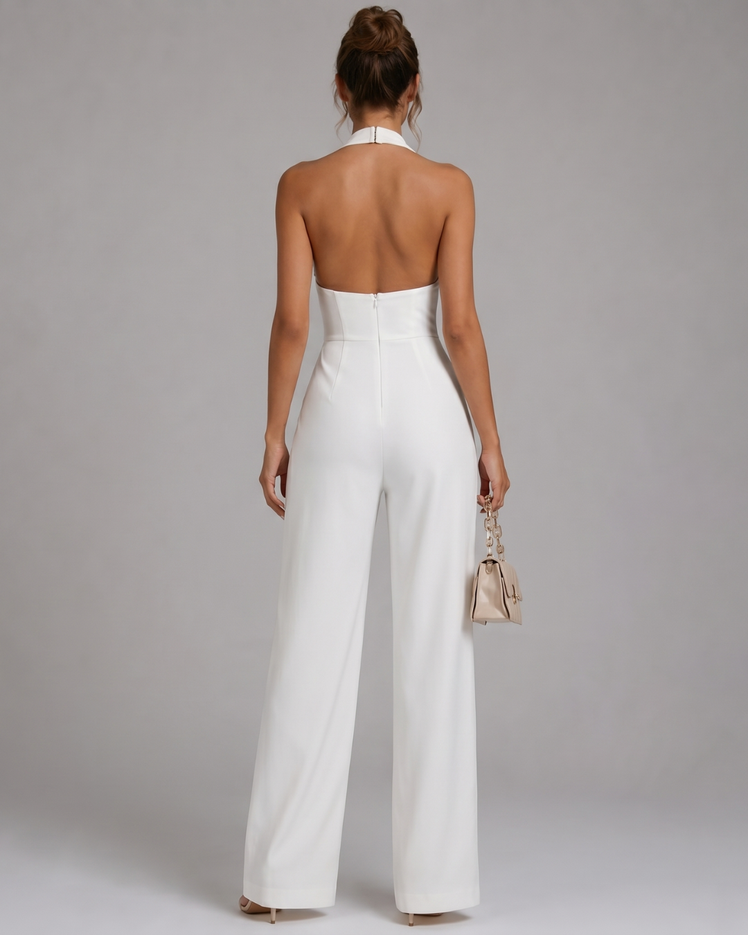 Nora | Stilvoller Jumpsuit Damen Neckholder Look