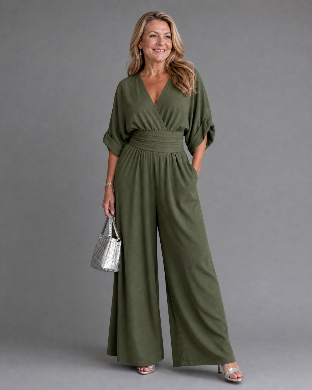 Clara | Schicker Jumpsuit Damen Drapiert Stil