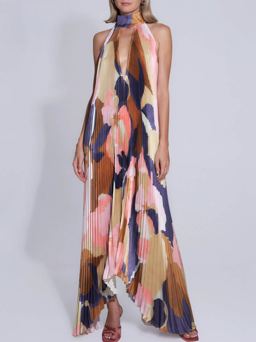 Janella | Maxikleid mit Neckholder-Trägern