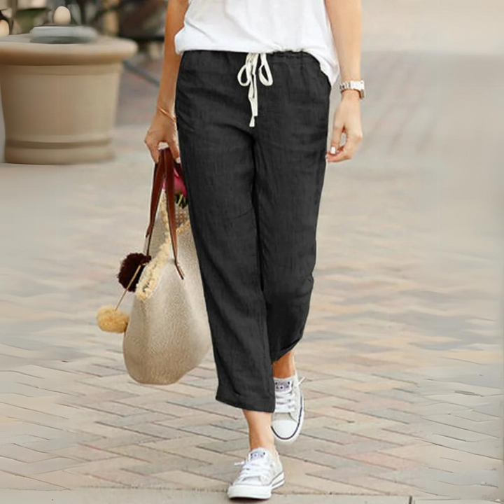 Truly | Elegante Leinenhose mit Gummibund