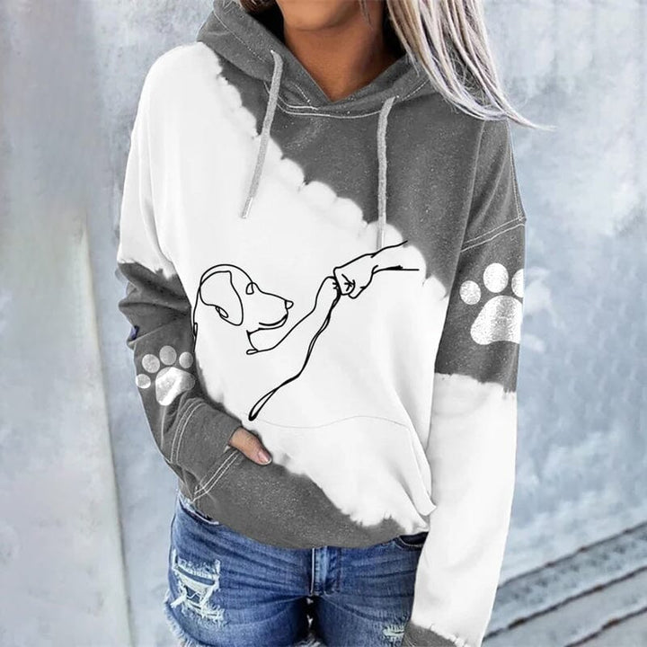 Mira | Stylischer Damenhoodie mit Digitalmotiv