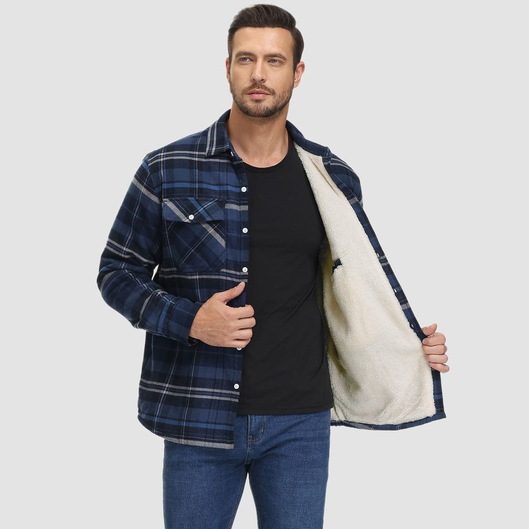 Klaus | Gefütterte Karohemdjacke für kühle Tage