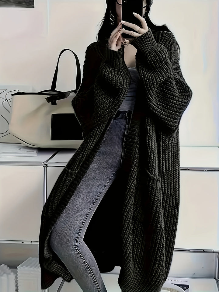 Lena | Zeitloser Longline Strickcardigan Damen