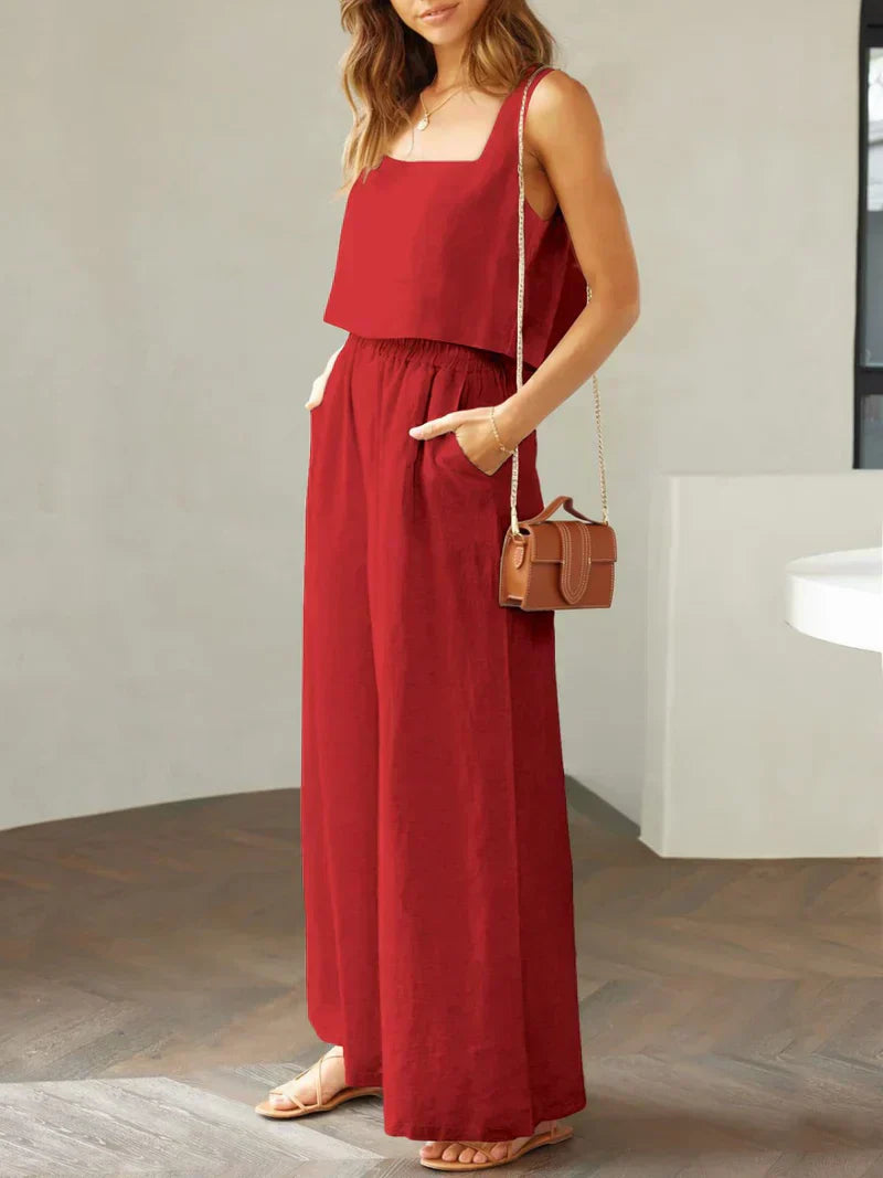 Sofia | Komfortables Damen Set aus Top und Hose