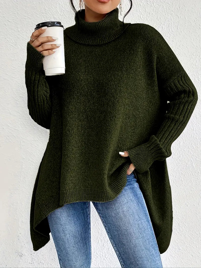 Clara | Warmer Damen Rollkragenpullover mit Komfortschnitt