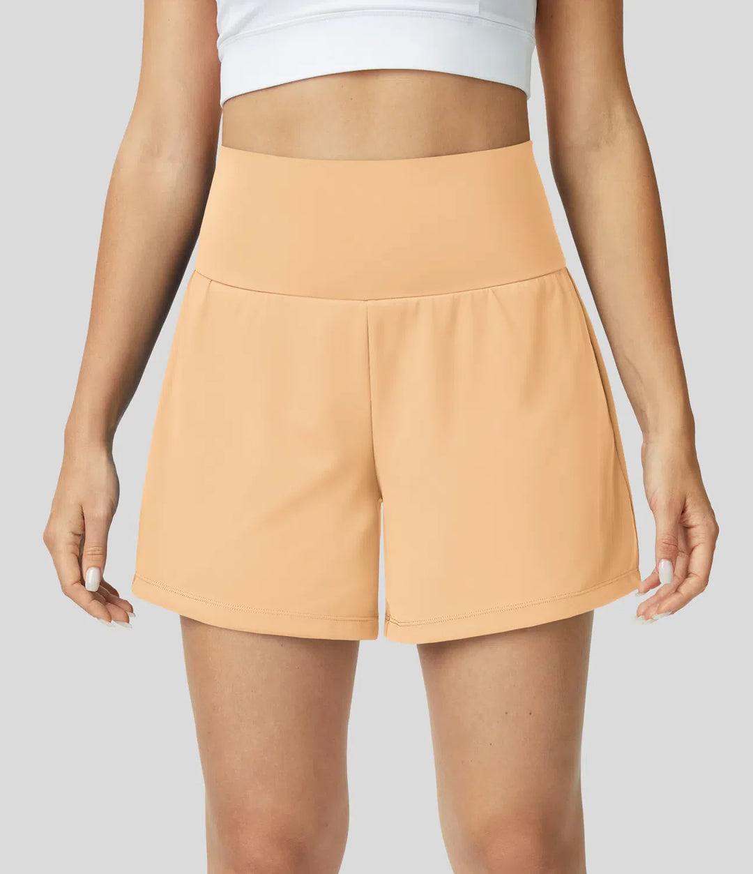 Natalia | 2-in-1 Yoga-Shorts mit hoher Taille