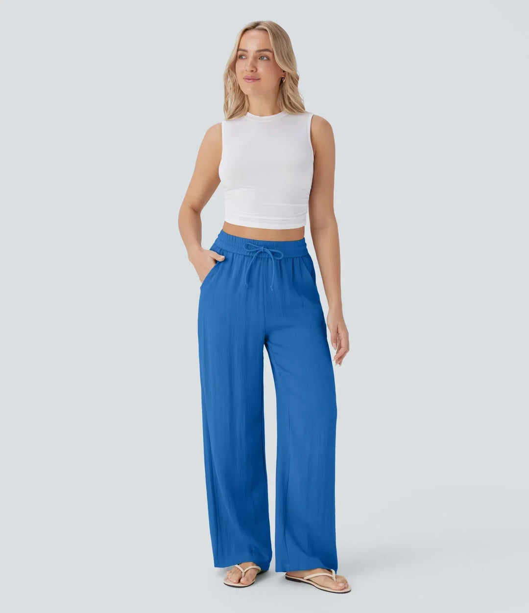 Elena | Bequeme Leinenhose mit fließender Passform
