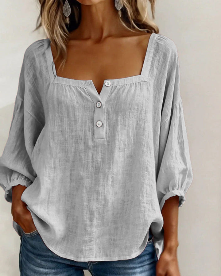 Zoe | Elegante Bluse Damen Eckiger Stil
