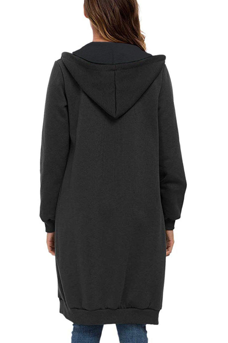 Sweatshirt | Übergroß mit langer Kapuze und Zipper