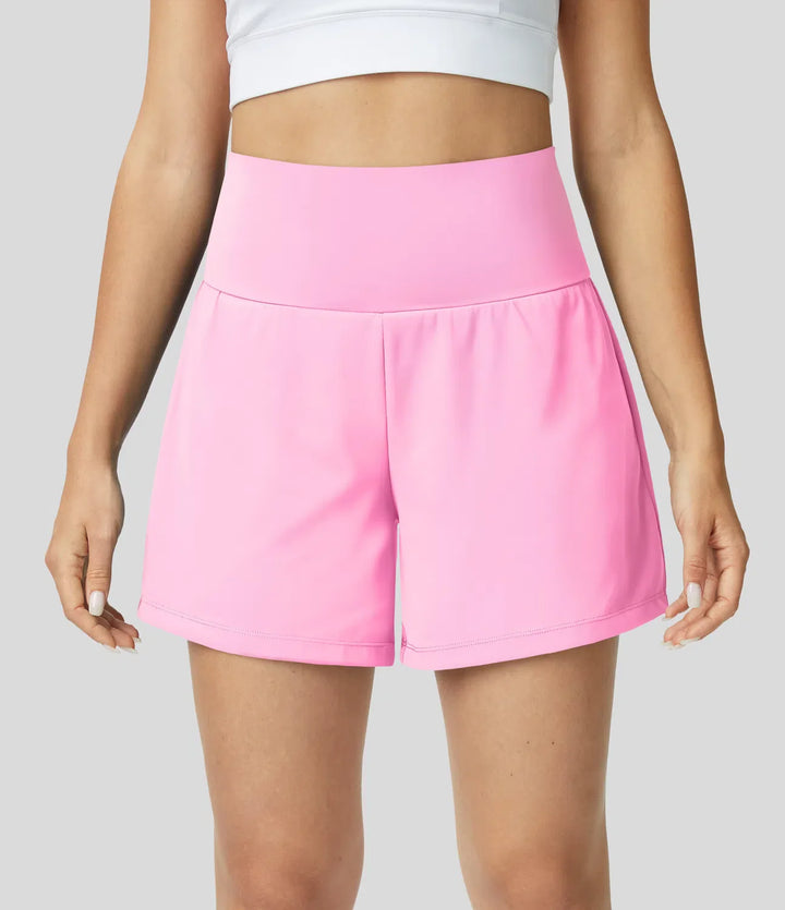 Natalia | 2-in-1 Yoga-Shorts mit hoher Taille