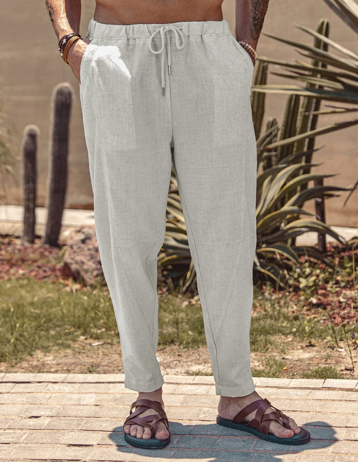 Simon | Bequeme Leinenhose mit Stretchbund